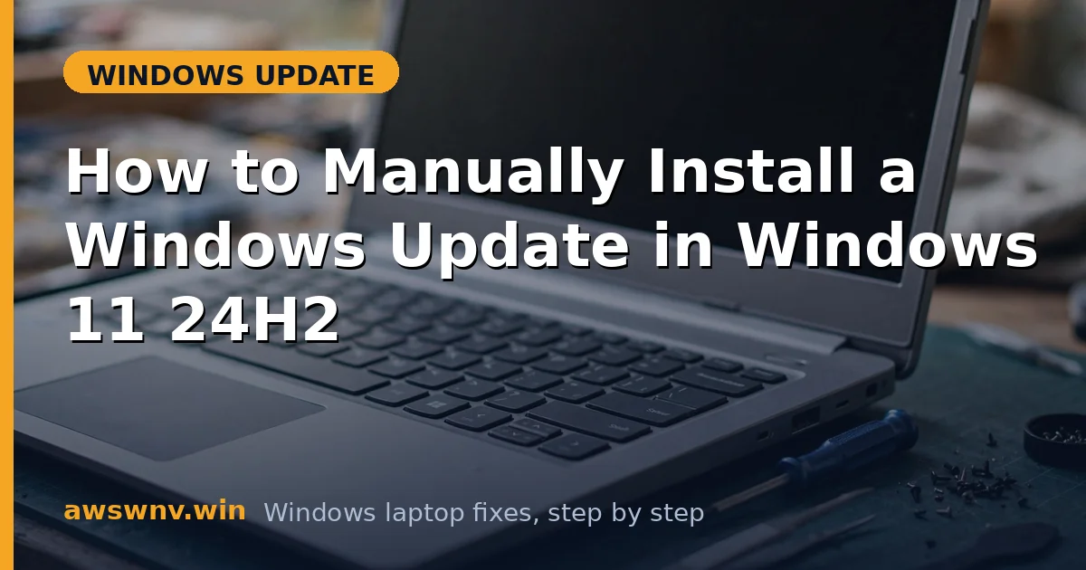 How to Manually Install a Windows Update in Windows 11 24H2