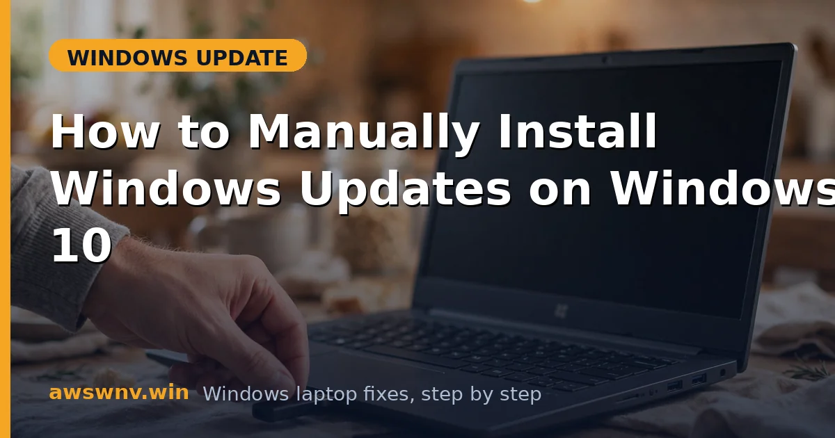 How to Manually Install Windows Updates on Windows 10