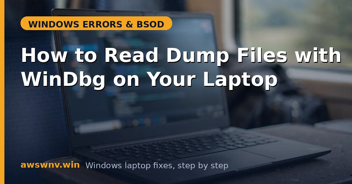 How to Read Dump Files with WinDbg on Your Laptop