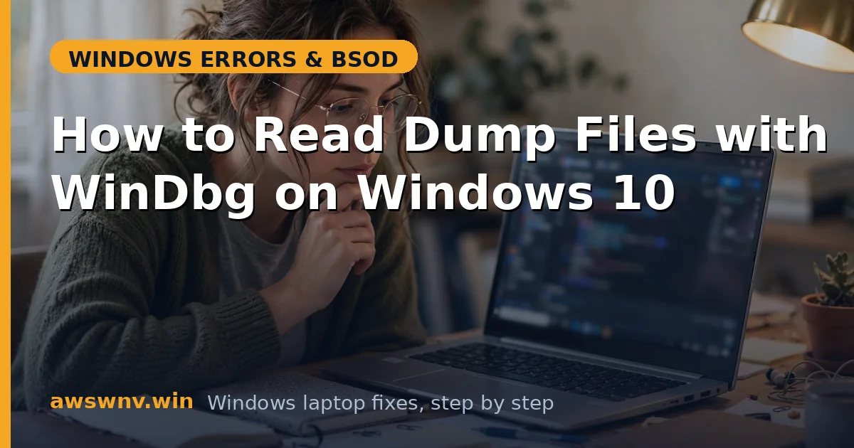 How to Read Dump Files with WinDbg on Windows 10