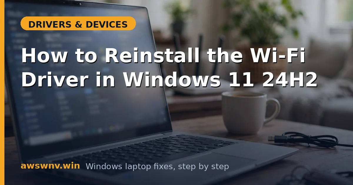 How to Reinstall the Wi-Fi Driver in Windows 11 24H2