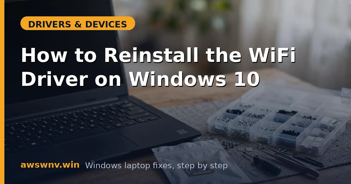 How to Reinstall the WiFi Driver on Windows 10