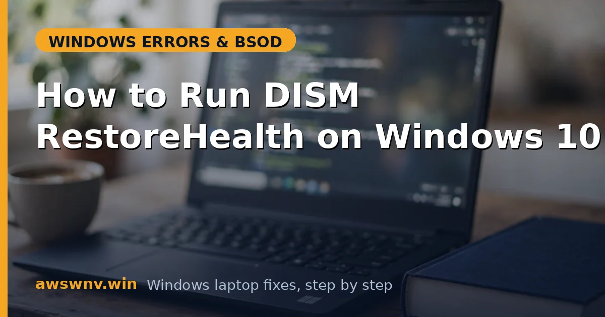 How to Run DISM RestoreHealth on Windows 10