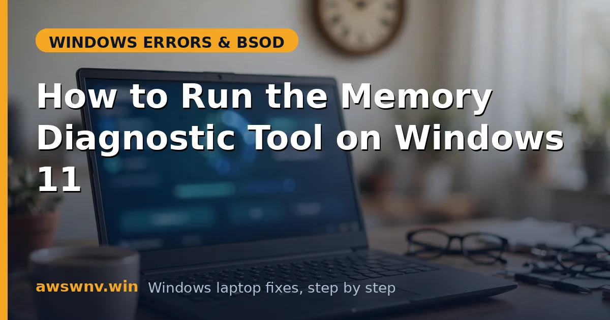 How to Run the Memory Diagnostic Tool on Windows 11