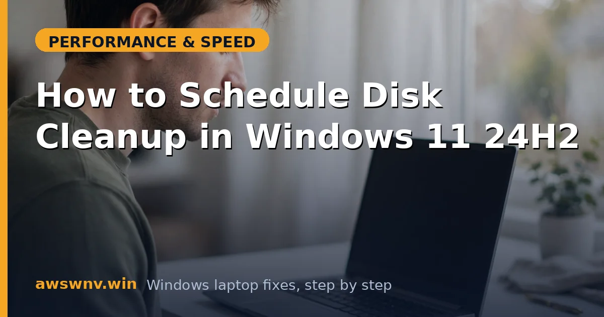How to Schedule Disk Cleanup in Windows 11 24H2