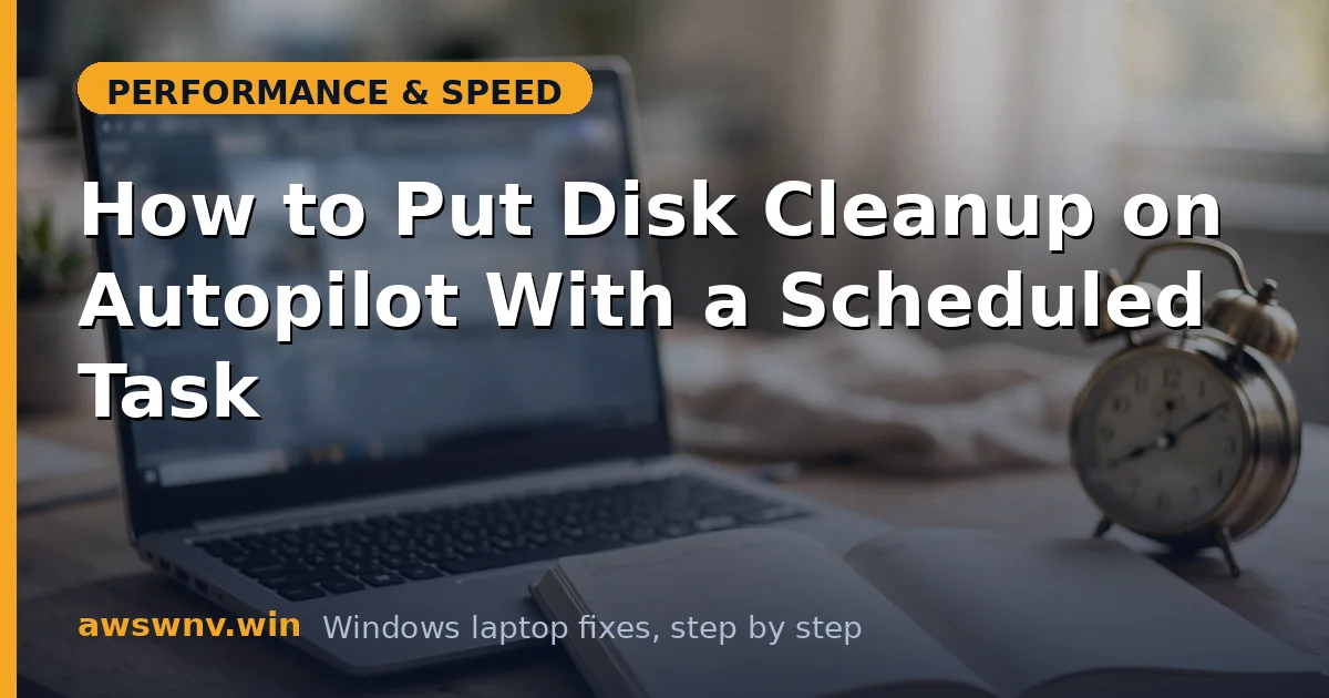 How to Put Disk Cleanup on Autopilot With a Scheduled Task