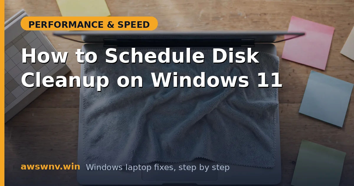 How to Schedule Disk Cleanup on Windows 11