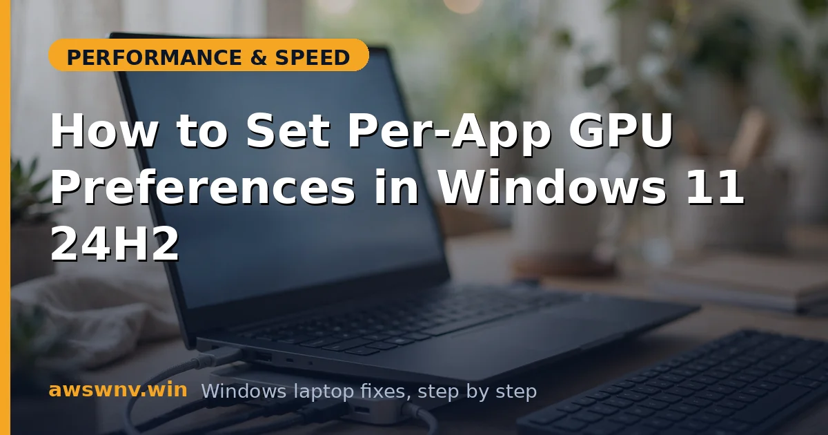How to Set Per-App GPU Preferences in Windows 11 24H2