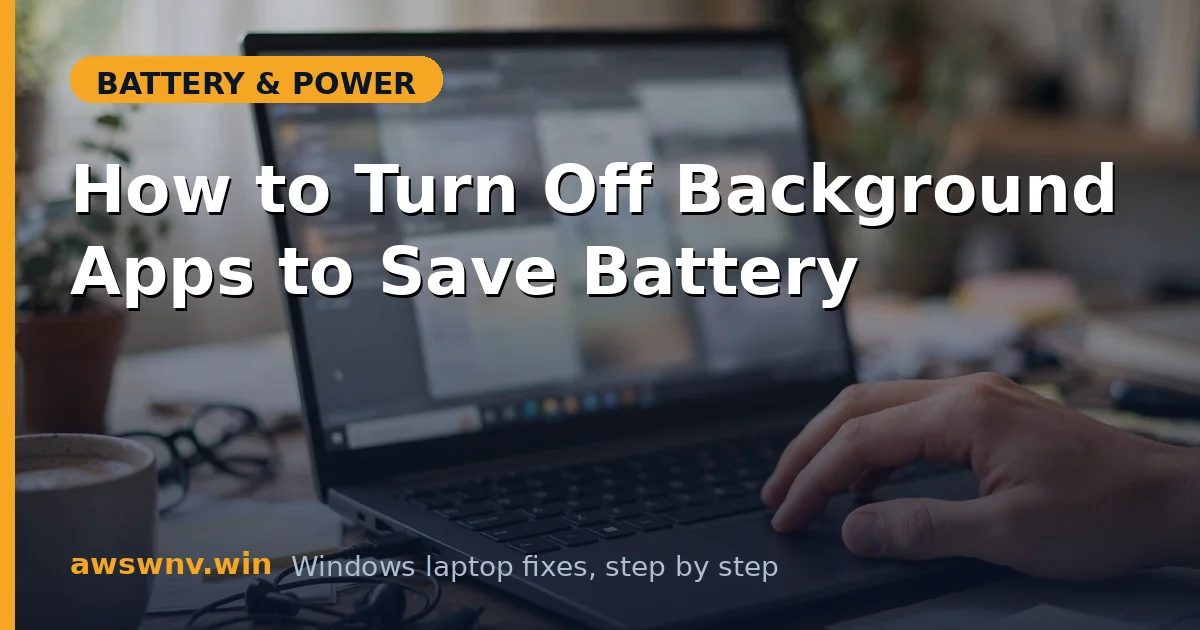 How to Turn Off Background Apps to Save Battery