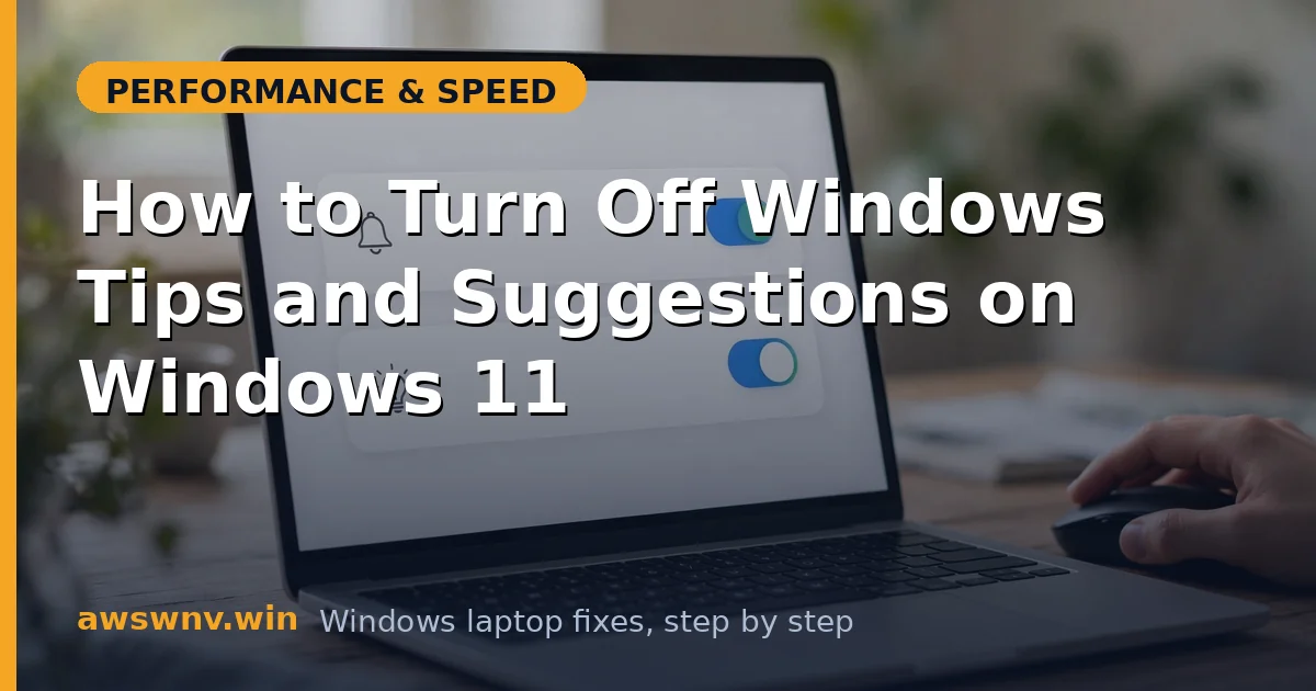 How to Turn Off Windows Tips and Suggestions on Windows 11