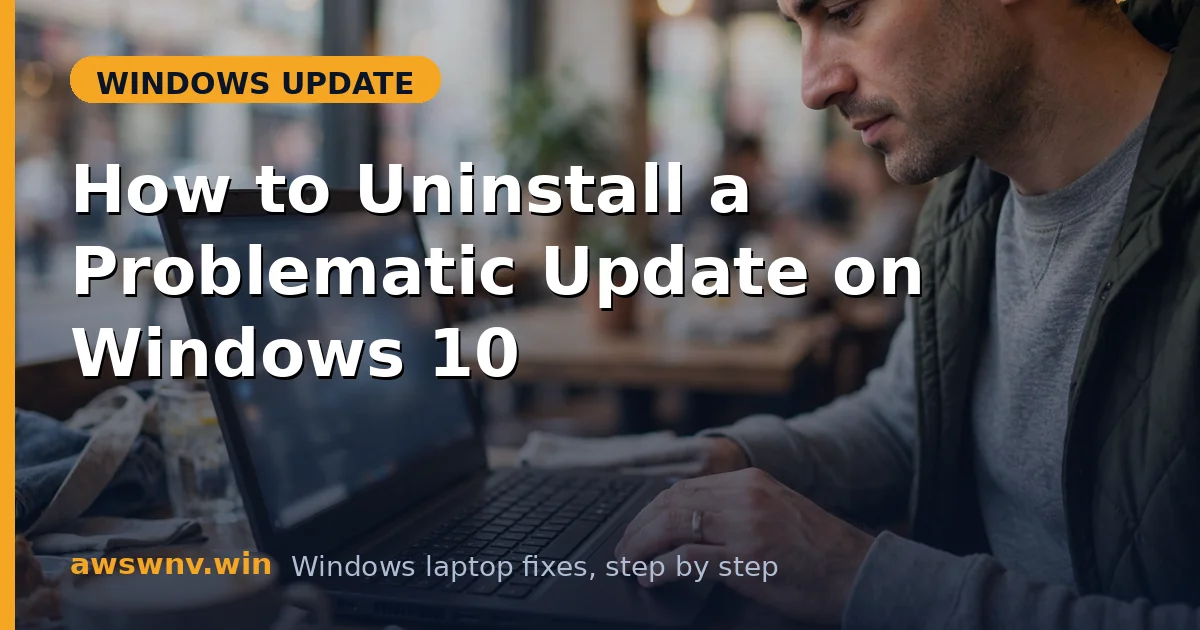 How to Uninstall a Problematic Update on Windows 10