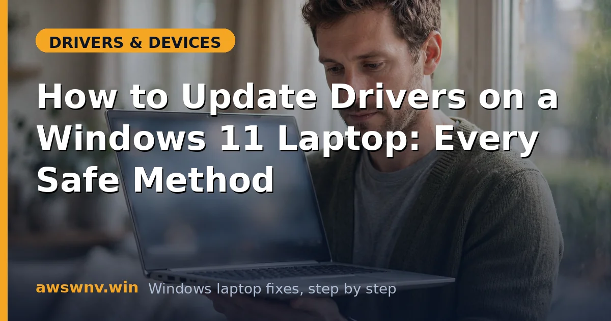 How to Update Drivers on a Windows 11 Laptop: Every Safe Method
