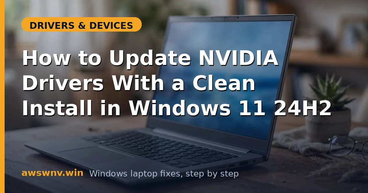 How to Update NVIDIA Drivers With a Clean Install in Windows 11 24H2