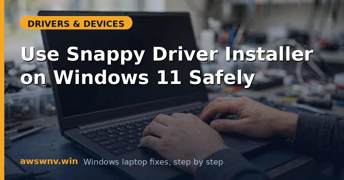Use Snappy Driver Installer on Windows 11 Safely