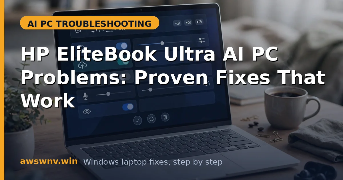 HP EliteBook Ultra AI PC Problems: Proven Fixes That Work