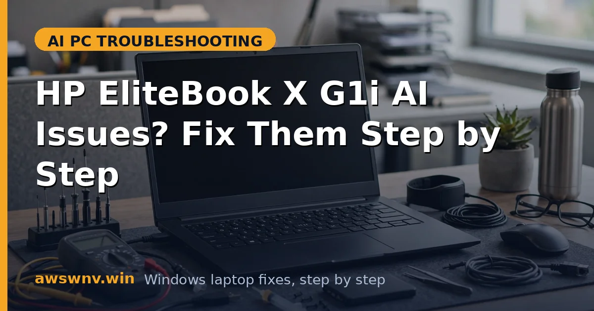 HP EliteBook X G1i AI Issues? Fix Them Step by Step