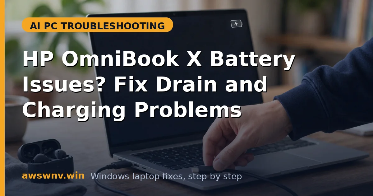 HP OmniBook X Battery Issues? Fix Drain and Charging Problems