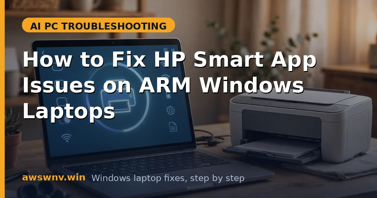 How to Fix HP Smart App Issues on ARM Windows Laptops