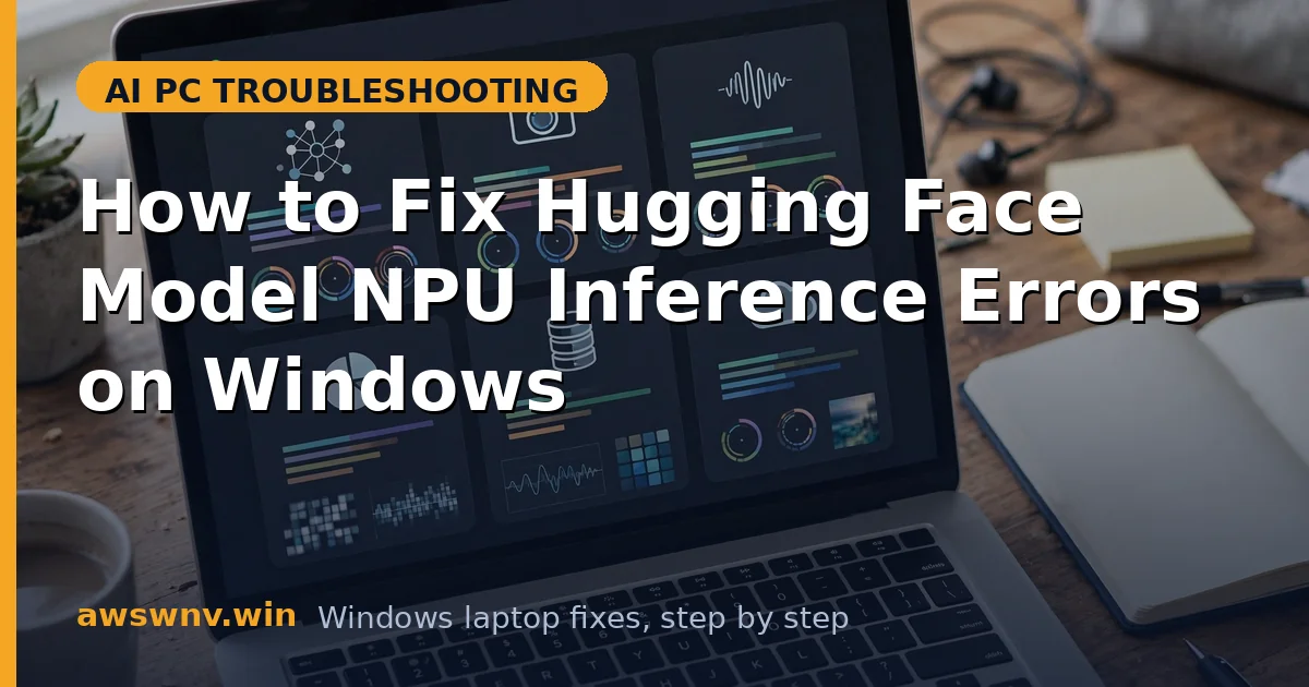How to Fix Hugging Face Model NPU Inference Errors on Windows
