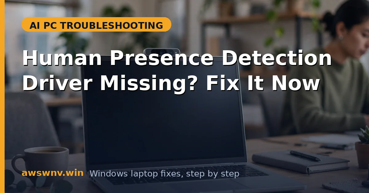 Human Presence Detection Driver Missing? Fix It Now