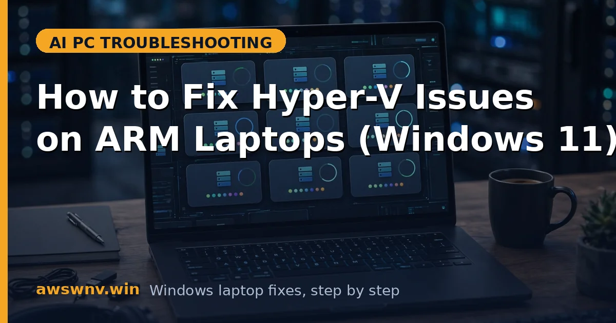 How to Fix Hyper-V Issues on ARM Laptops (Windows 11)