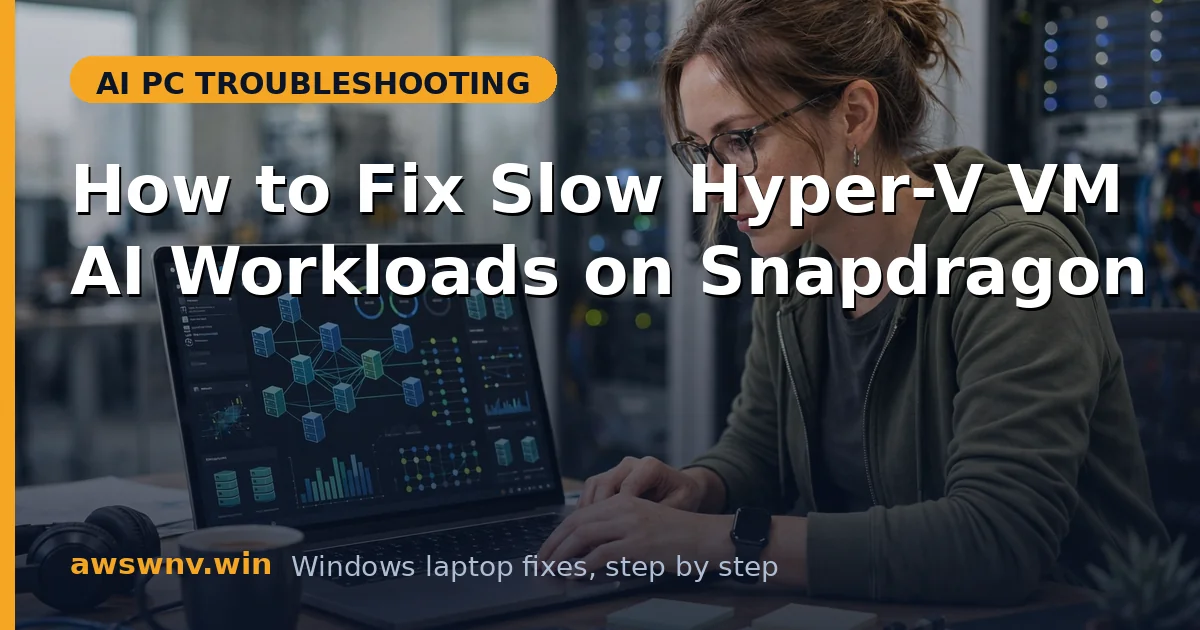 How to Fix Slow Hyper-V VM AI Workloads on Snapdragon
