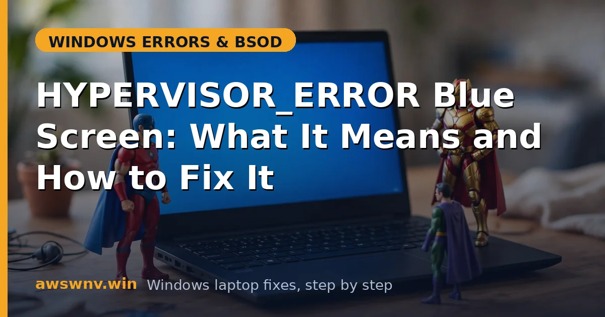 HYPERVISOR_ERROR Blue Screen: What It Means and How to Fix It
