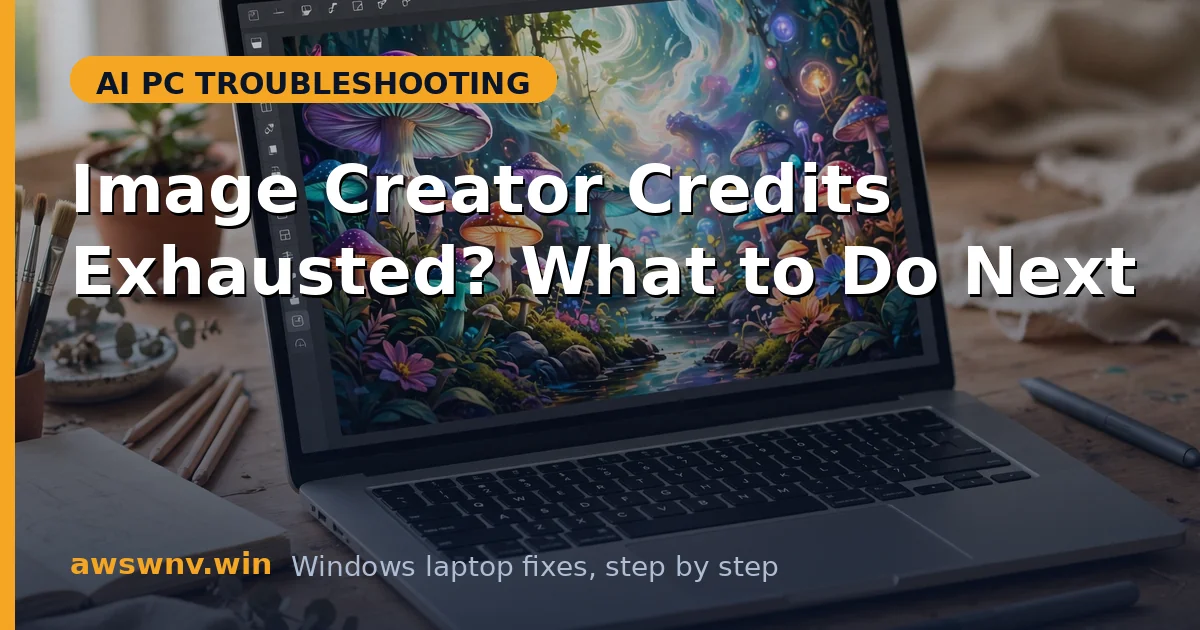 Image Creator Credits Exhausted? What to Do Next
