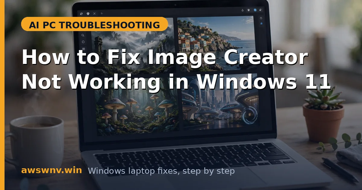How to Fix Image Creator Not Working in Windows 11