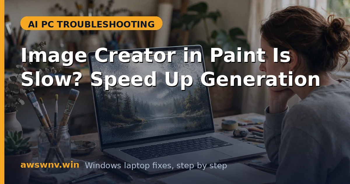 Image Creator in Paint Is Slow? Speed Up Generation