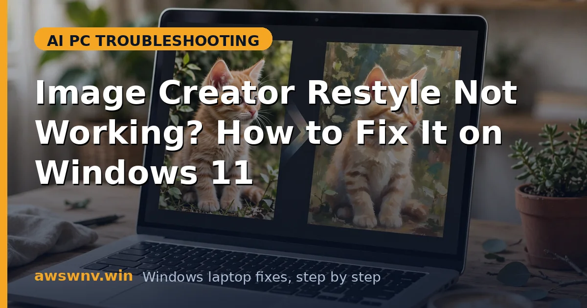 Image Creator Restyle Not Working? How to Fix It on Windows 11