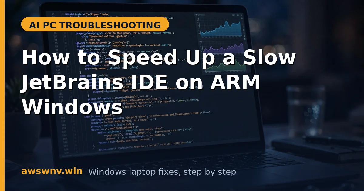 How to Speed Up a Slow JetBrains IDE on ARM Windows