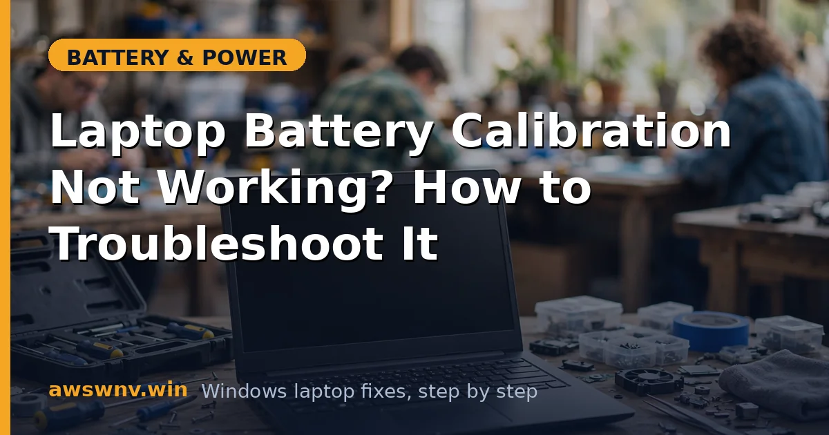 Laptop Battery Calibration Not Working? How to Troubleshoot It