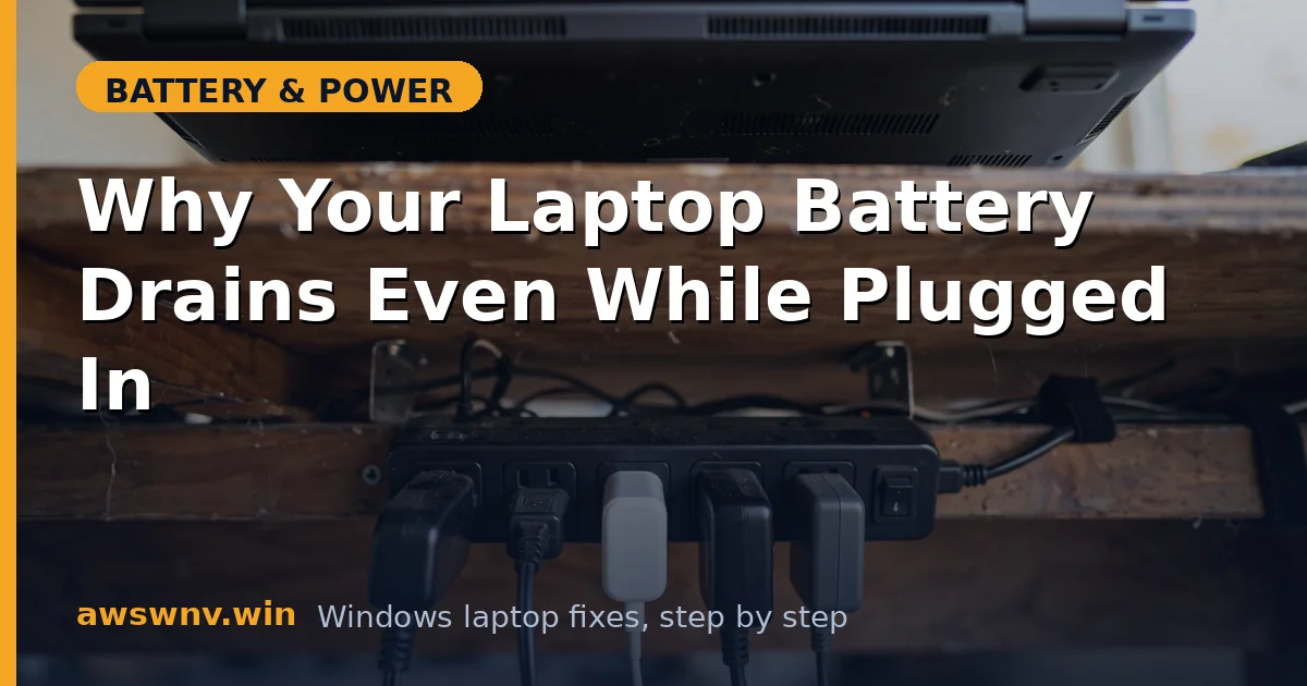 Why Your Laptop Battery Drains Even While Plugged In
