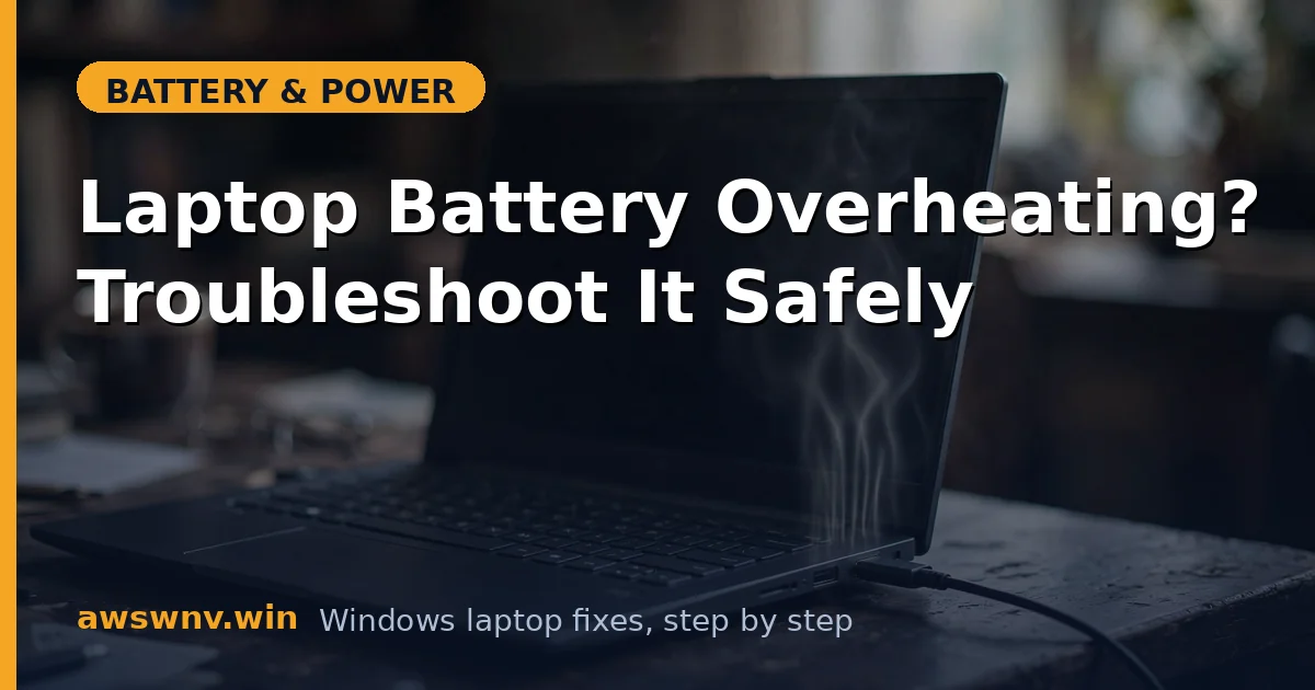 Laptop Battery Overheating? Troubleshoot It Safely