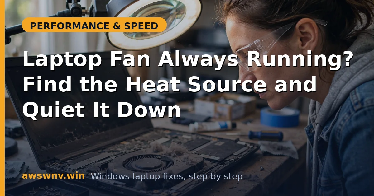 Laptop Fan Always Running? Find the Heat Source and Quiet It Down