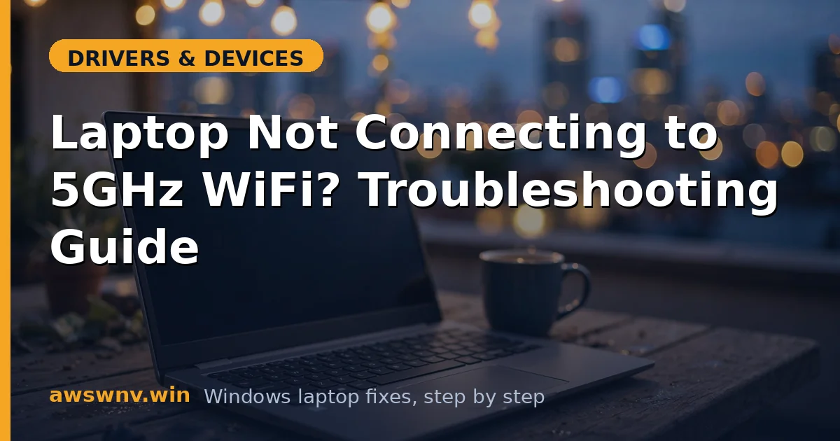 Laptop Not Connecting to 5GHz WiFi? Troubleshooting Guide