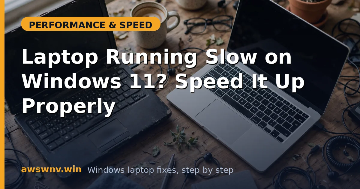 Laptop Running Slow on Windows 11? Speed It Up Properly