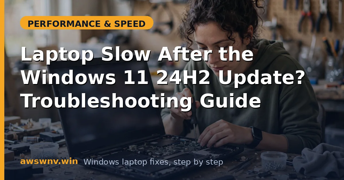 Laptop Slow After the Windows 11 24H2 Update? Troubleshooting Guide
