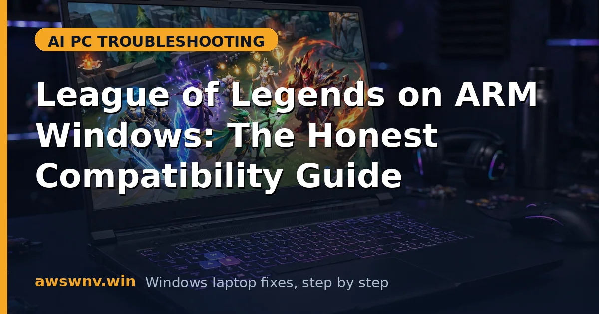 League of Legends on ARM Windows: The Honest Compatibility Guide
