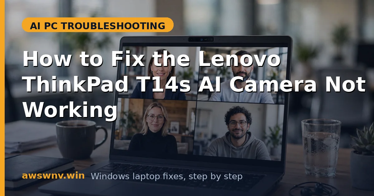 How to Fix the Lenovo ThinkPad T14s AI Camera Not Working