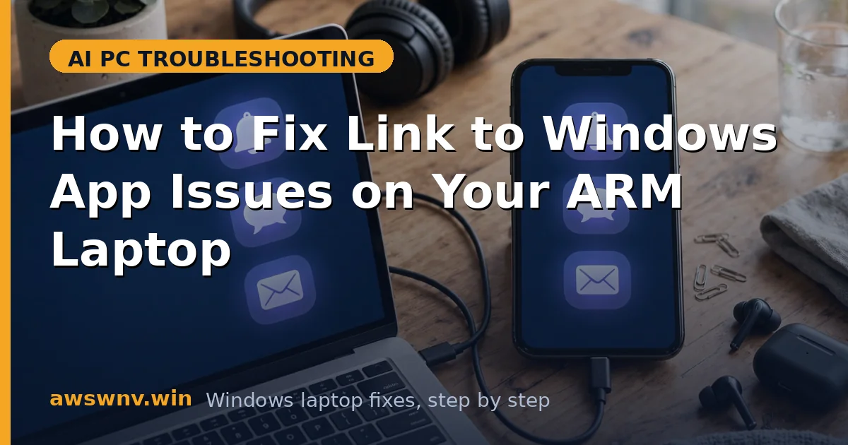 How to Fix Link to Windows App Issues on Your ARM Laptop