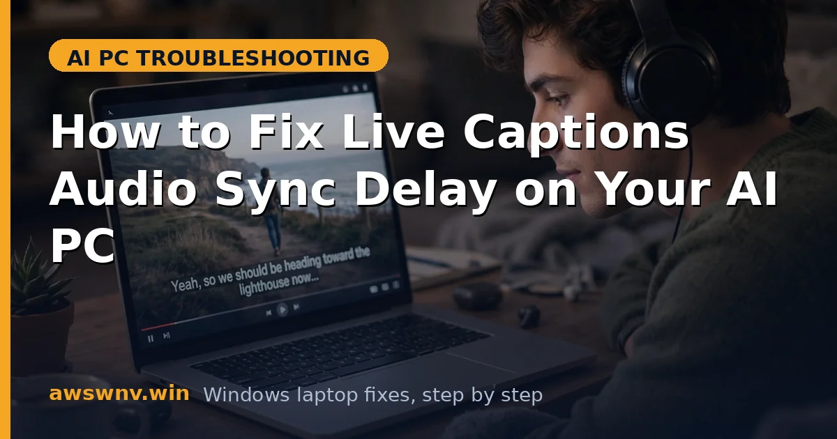 How to Fix Live Captions Audio Sync Delay on Your AI PC