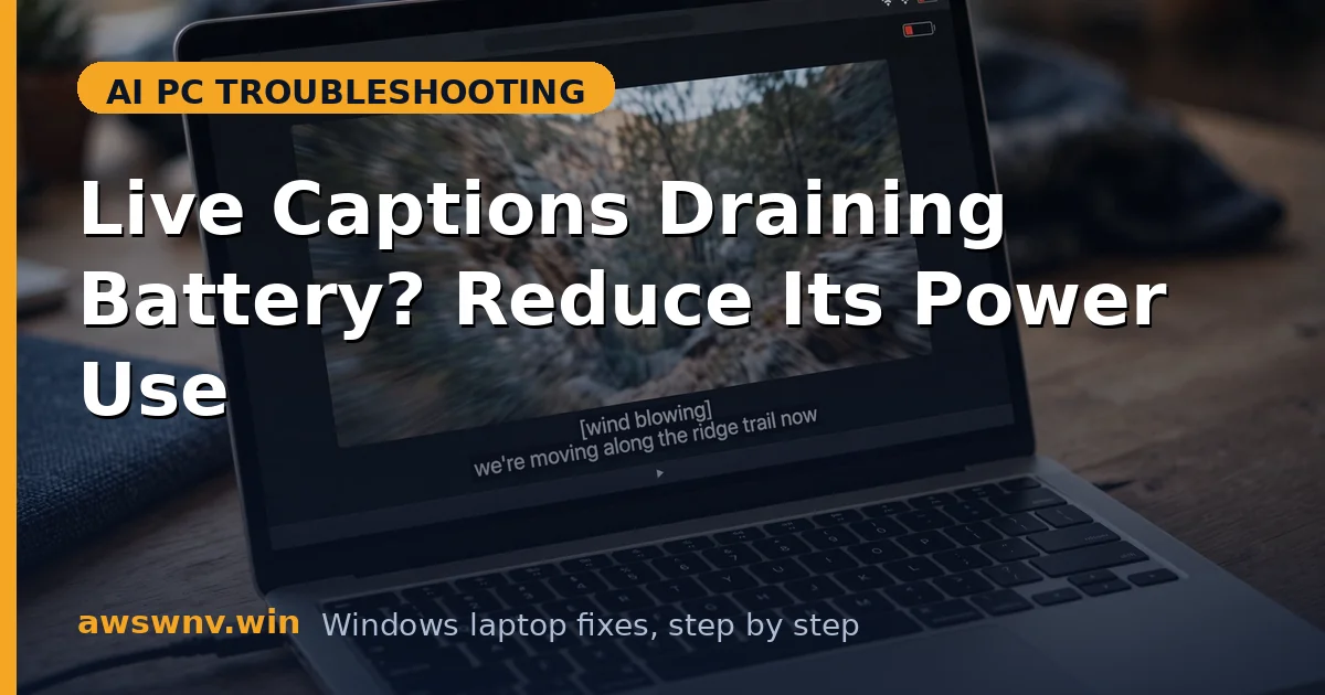 Live Captions Draining Battery? Reduce Its Power Use