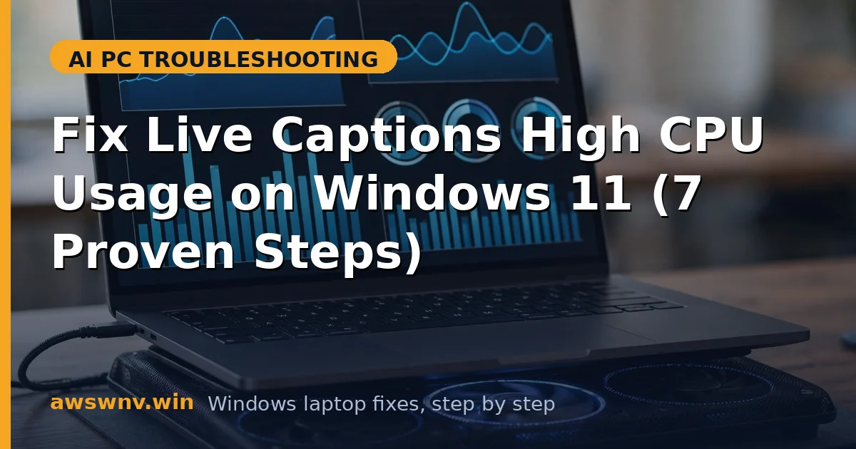 Fix Live Captions High CPU Usage on Windows 11 (7 Proven Steps)