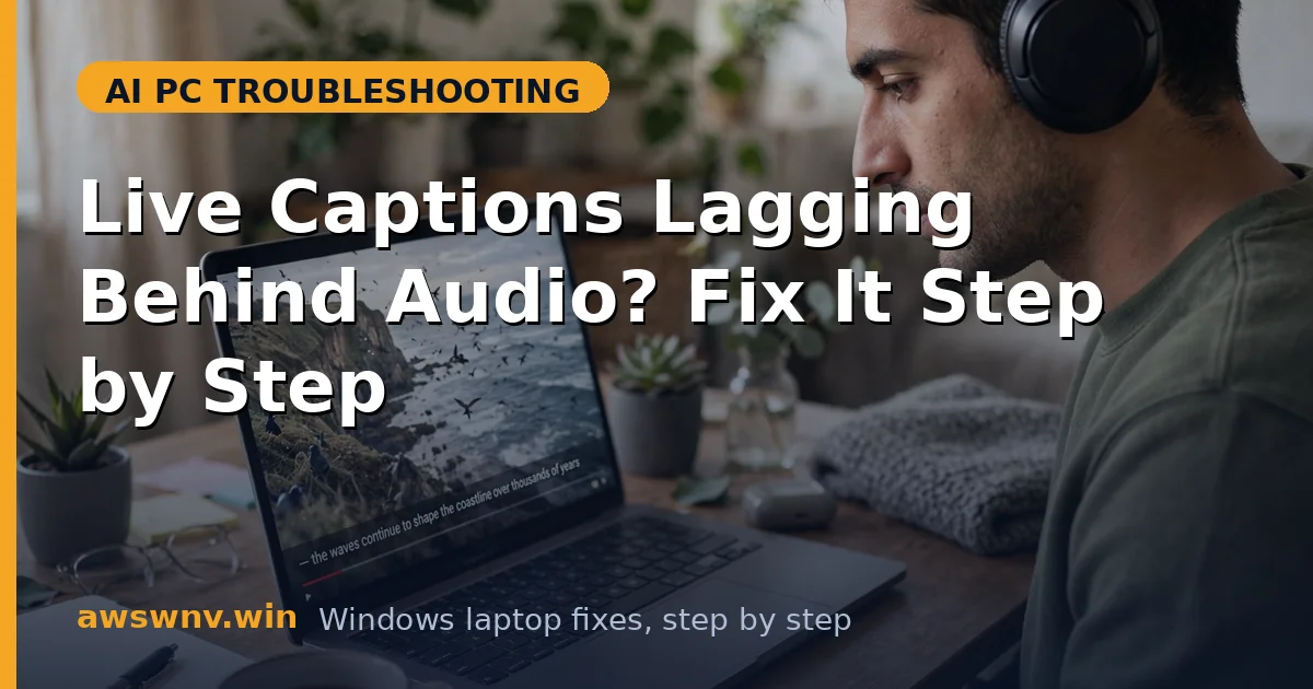 Live Captions Lagging Behind Audio? Fix It Step by Step