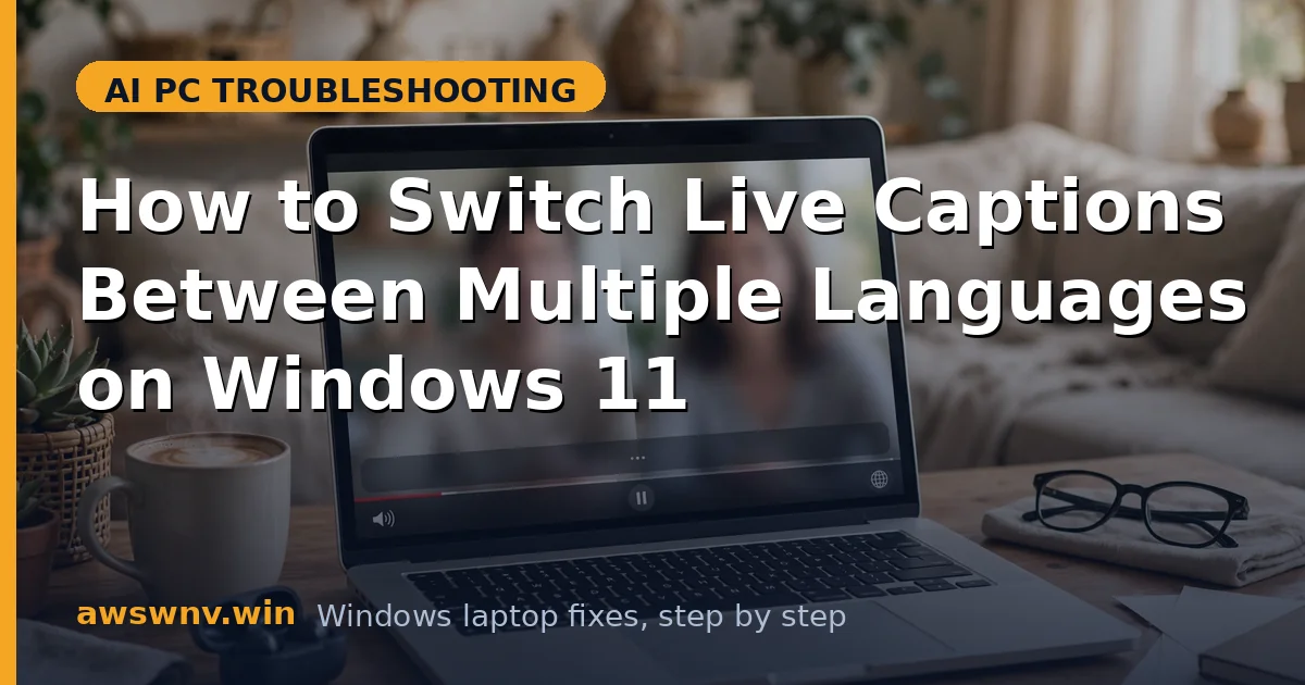 How to Switch Live Captions Between Multiple Languages on Windows 11