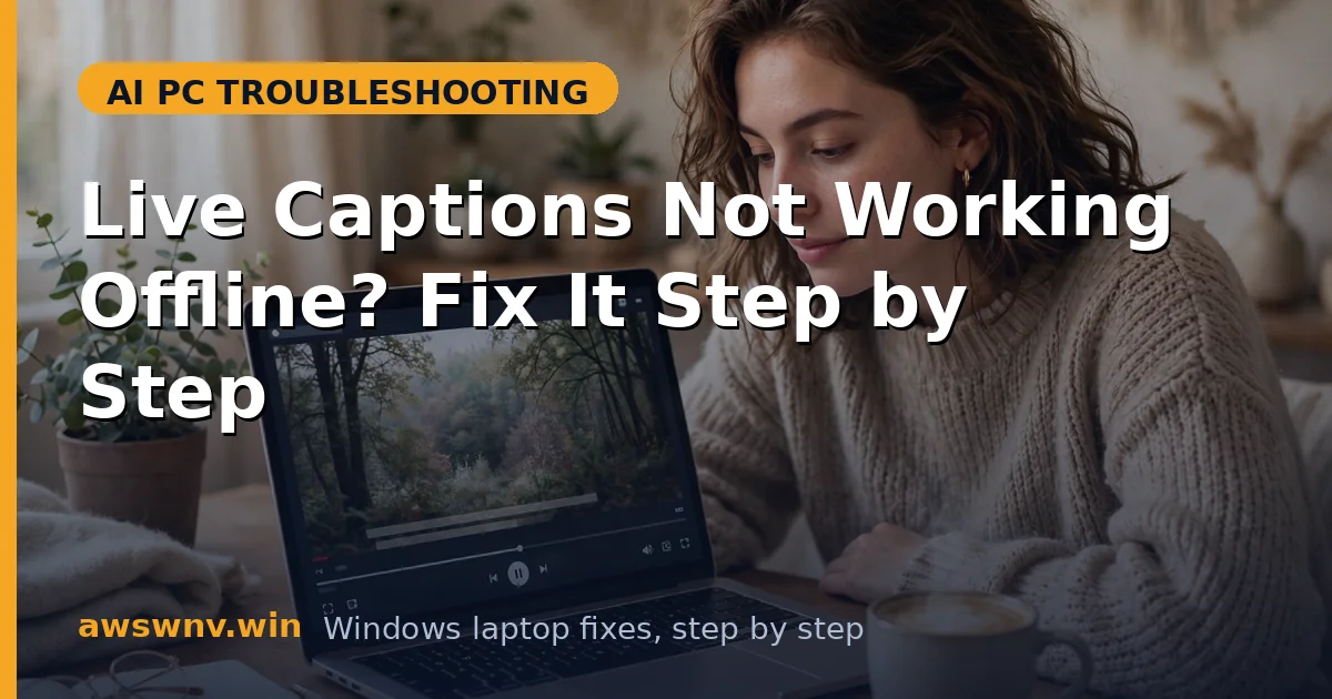 Live Captions Not Working Offline? Fix It Step by Step
