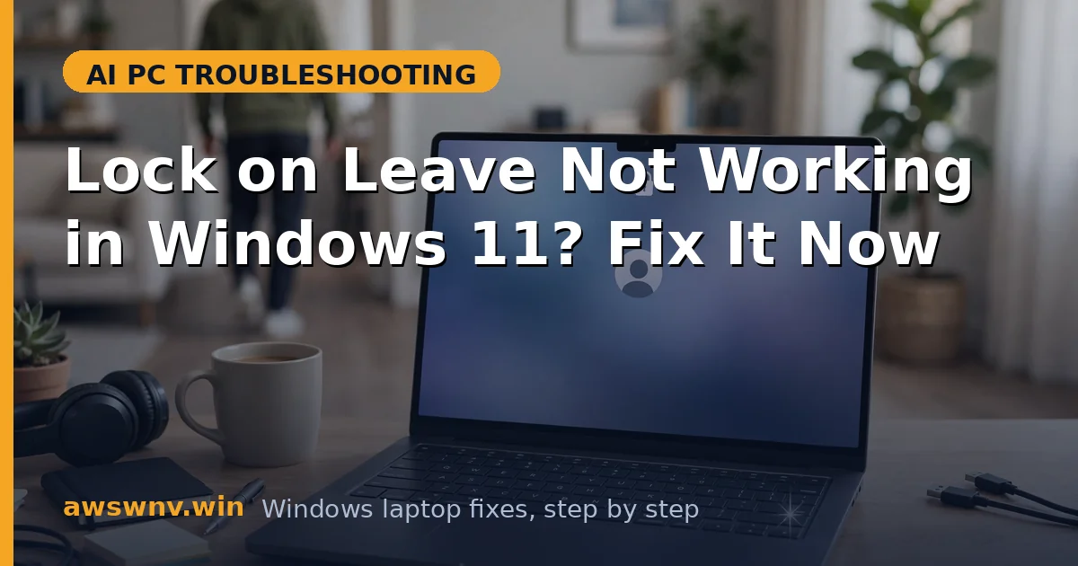 Lock on Leave Not Working in Windows 11? Fix It Now