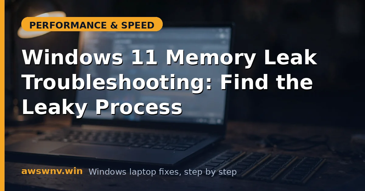 Windows 11 Memory Leak Troubleshooting: Find the Leaky Process
